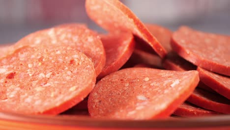 sliced sucuk sausage