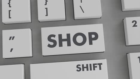 shop button pressing on keyboard