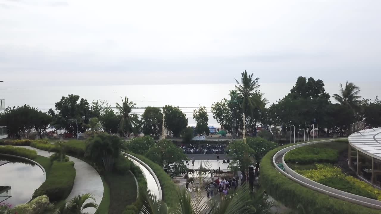 해안 휴양지 뷰