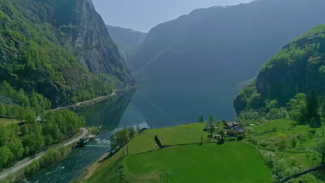 Aurland-fjord,-Vestland-in-Norway