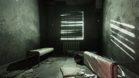 ruinas de un hospital en un edificio abandonado