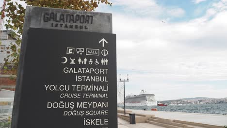 galataport cruise terminal in istanbul, turkey