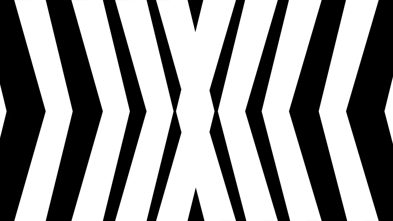 Abstract Black and White Geometric Chevron Transition