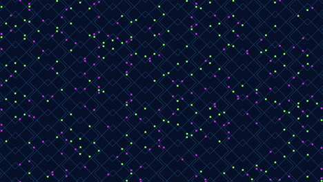 Blue-squares-pattern-with-neon-dots