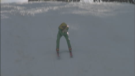 A-skier-navigates-down-a-slope