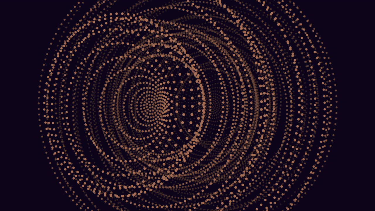 Circular line and dot pattern on dark background for web design or graphic projects