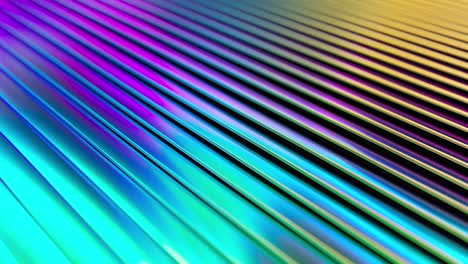 abstract colorful iridescent metal lines