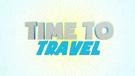 Tiempo-Para-Viajar-Con-Rayos-De-Sol-En-Textura-Retro