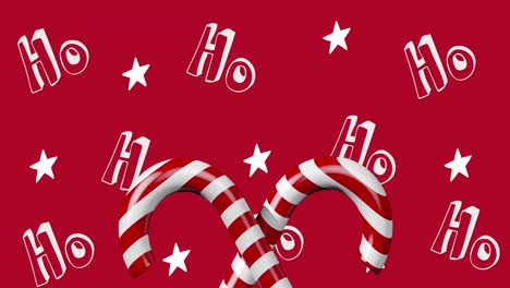 animation of ho ho ho text