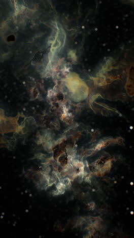 nebula with a vibrant black and yellow background