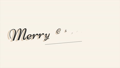 retro merry christmas text with on brown background