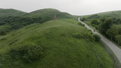 small, orthodox church nearby didgori, commemorating georgian battles