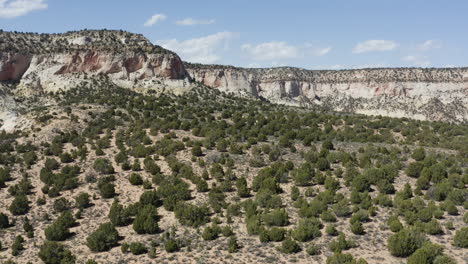 Arid-Nature-Landscape-in-Southwest-Deserts-of-Moab,-Utah---Aerial