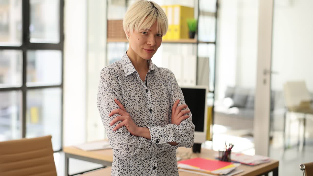 Professional woman in an office setting