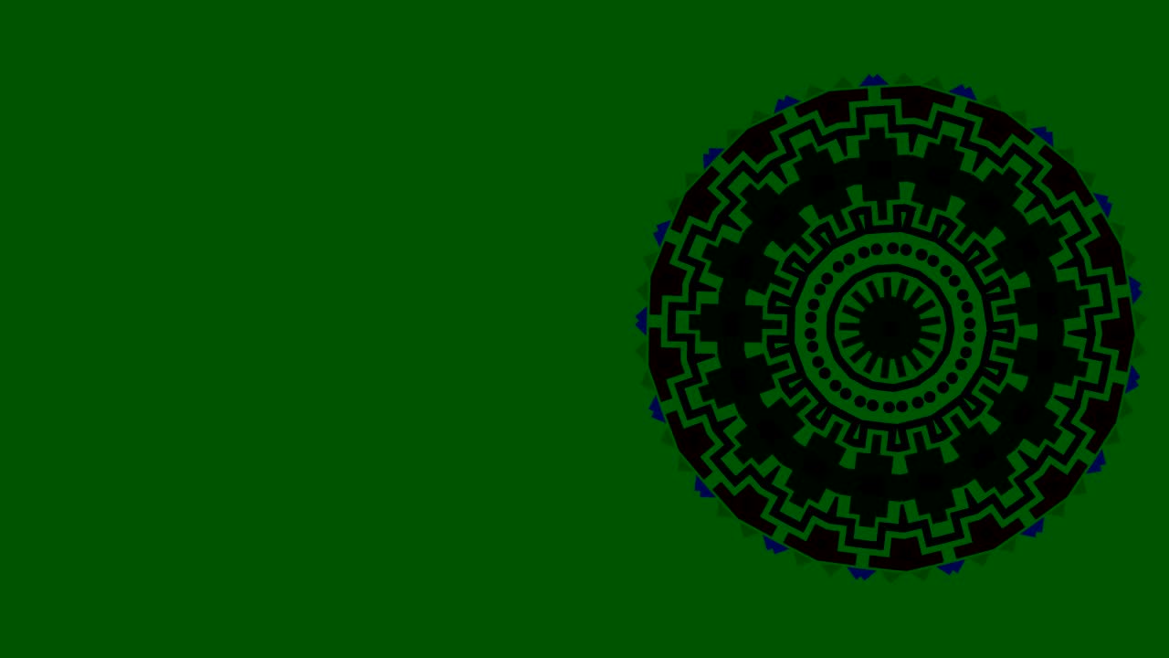 diseño gráfico en el lado derecho que cambia de color a medida que gira en el sentido de las agujas del reloj, compuesto de formas y texturas coloridas, en formato de video 16: 9.