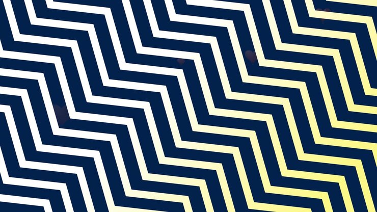 Animation of heart icons with zig zag pattern