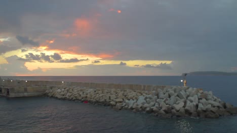 Ankunft-In-Malta,-Hafen-Von-Gozo