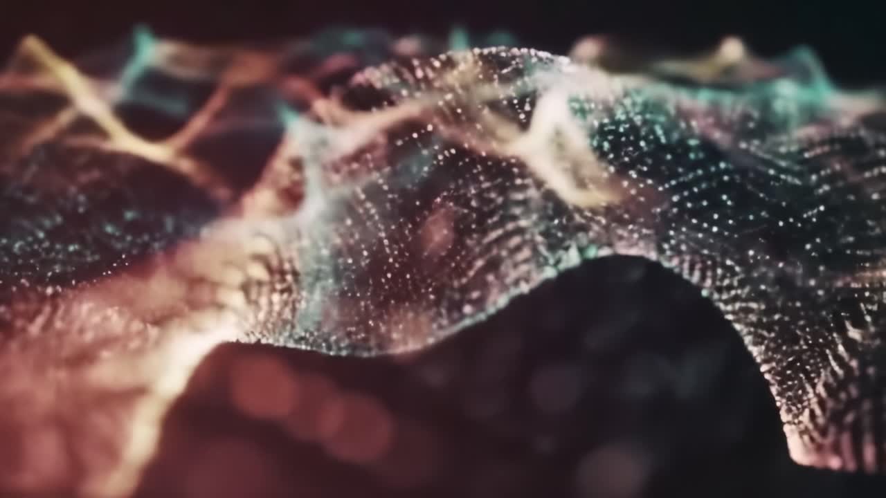 ondas de partículas abstractas de colores