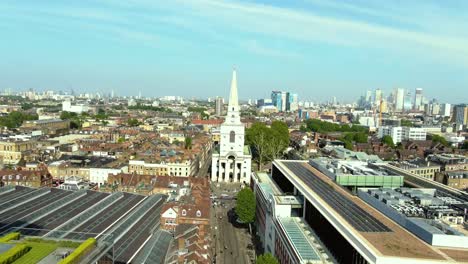 Drohnenaufnahme-Von-Gebäuden-In-Der-City-Von-London