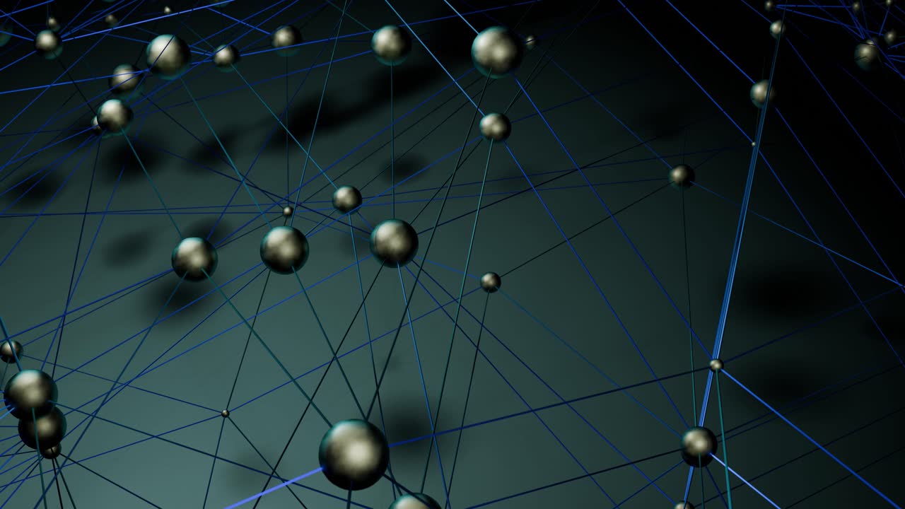 Dynamic Abstract Grid of Interconnected Metallic Spheres