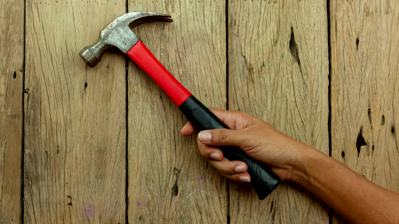 conjunto de herramientas de animación de movimiento de parada en fondo de madera