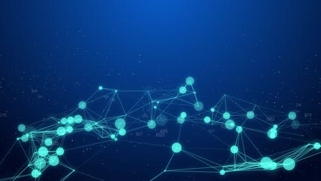 concepto de conexión de red abstracto fondo gráfico de movimiento creativo con código en ejecución