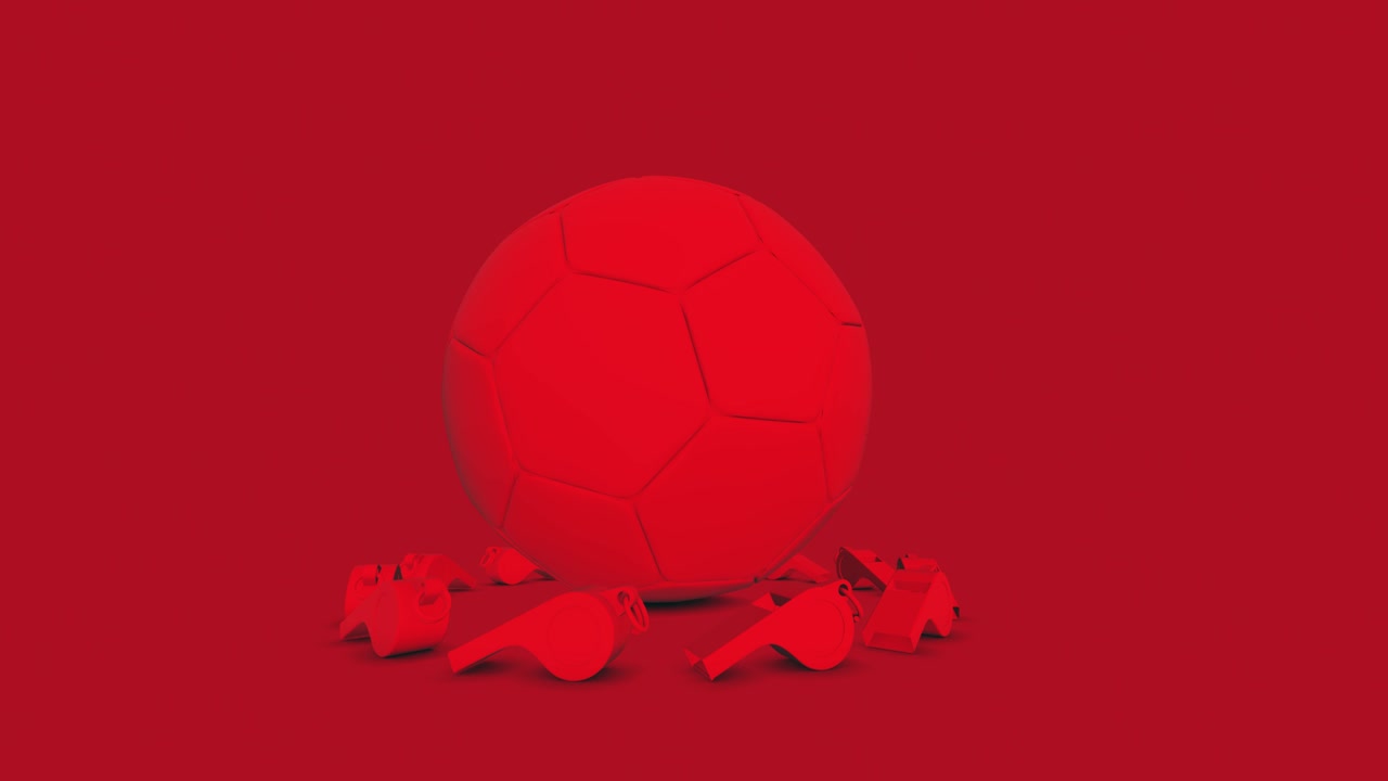 축구 공과 휘파람 4k