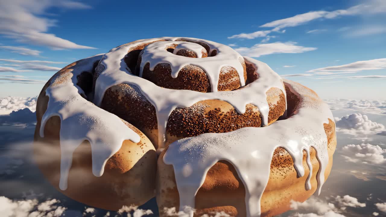 Giant Cinnamon Roll in the Sky