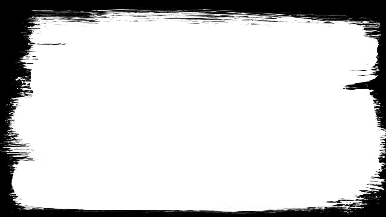 White Brush Stroke Reveal Transition on Black Background
