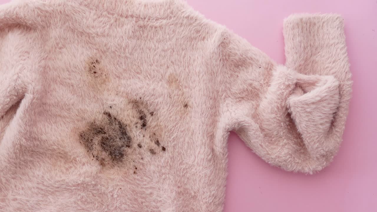 Stained sweater