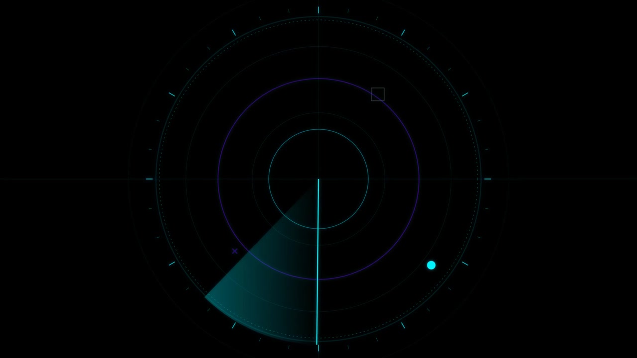 Schermo Radar Digitale in Scansione per Obiettivi