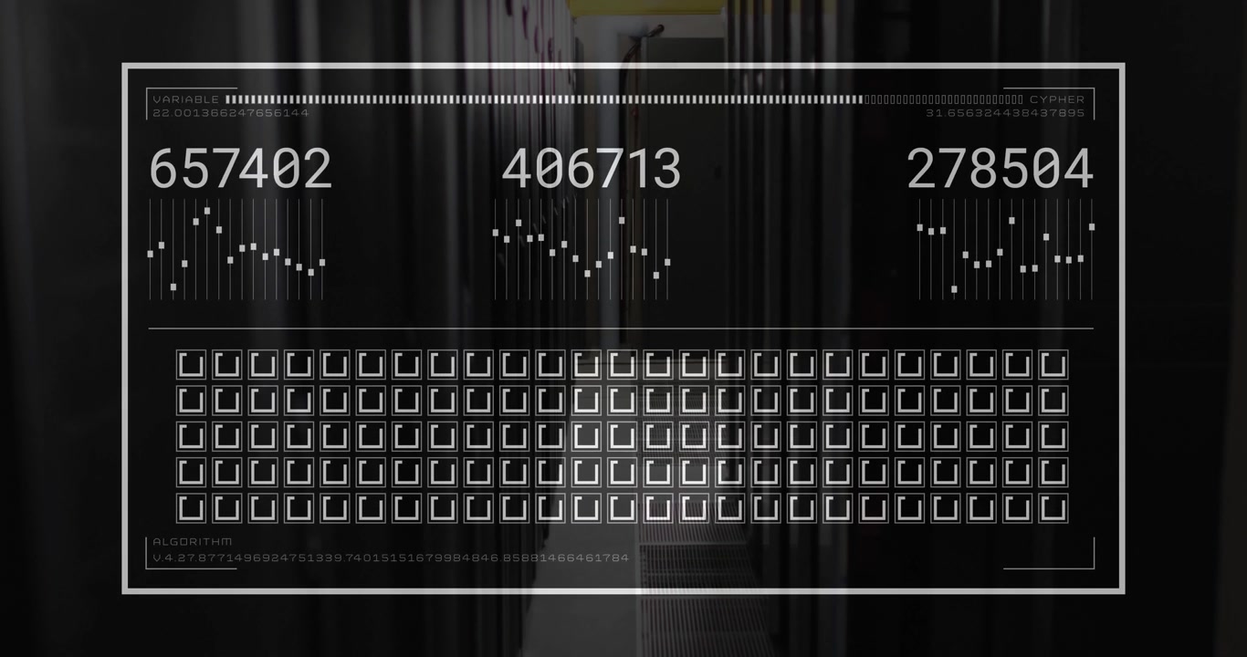 Digital Data Processing Overlay in a Server Room