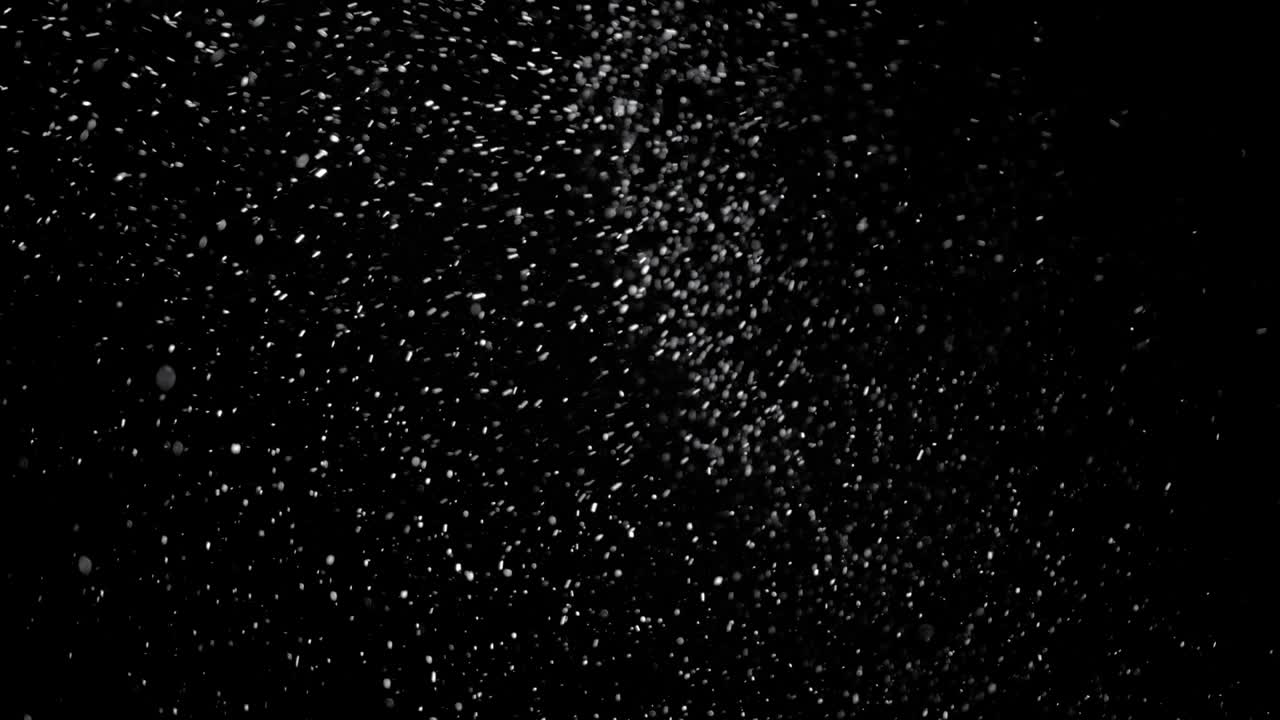 Ægte faldende sne på sort baggrund