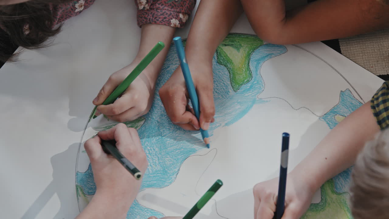 Kids Coloring Planet Earth Drawing