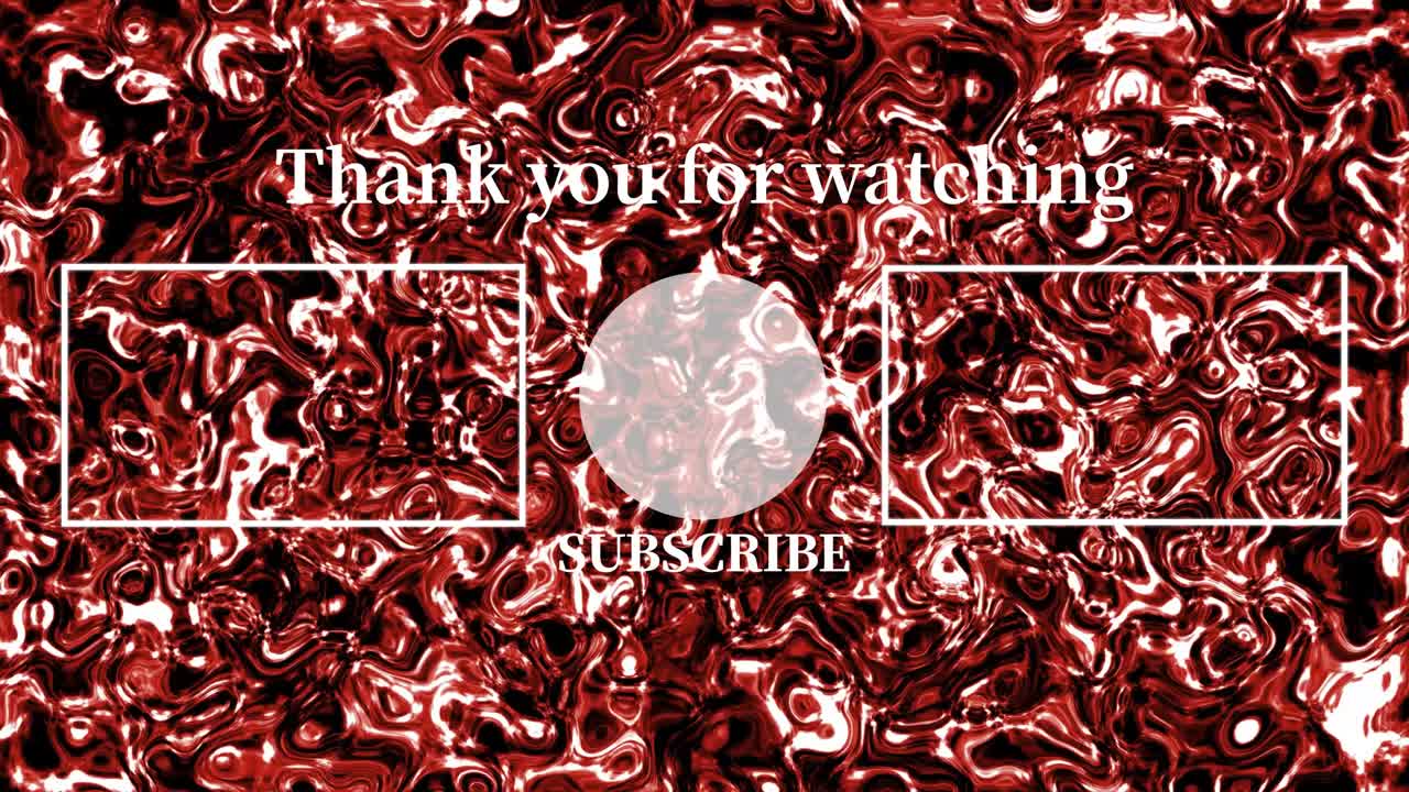 액체 금속 이동 엔드 카드 엔딩 스크린 모션 그래픽