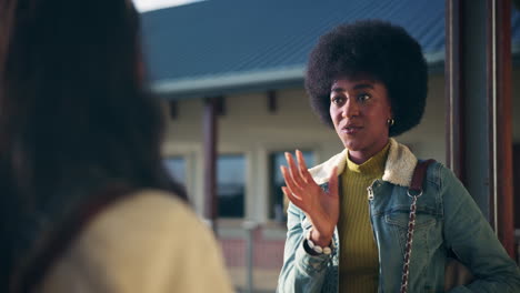 women talking
