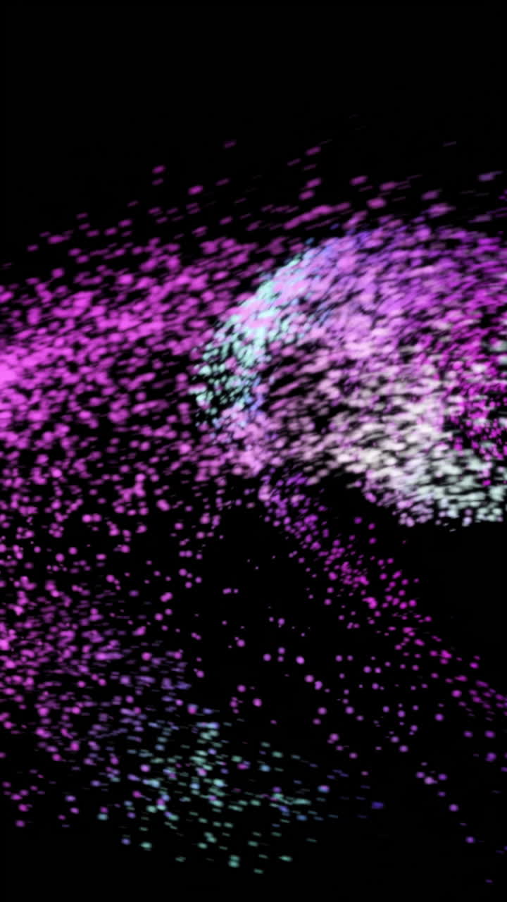 추상적인 다채로운 입자 폭발