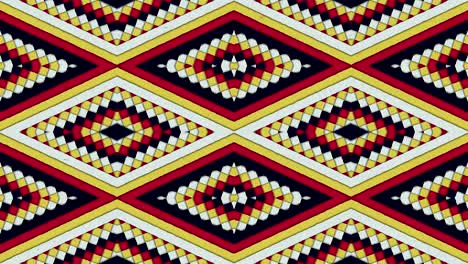 formas caleidoscópicas rayas y rombo colorido fondo de bucle sin costuras