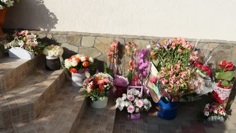 diferentes tipos de flores en ramos
