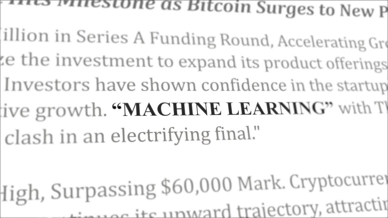 Machine Learning news headline in different articles