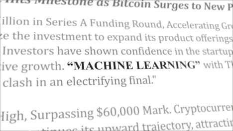 machine learning news headline in different articles