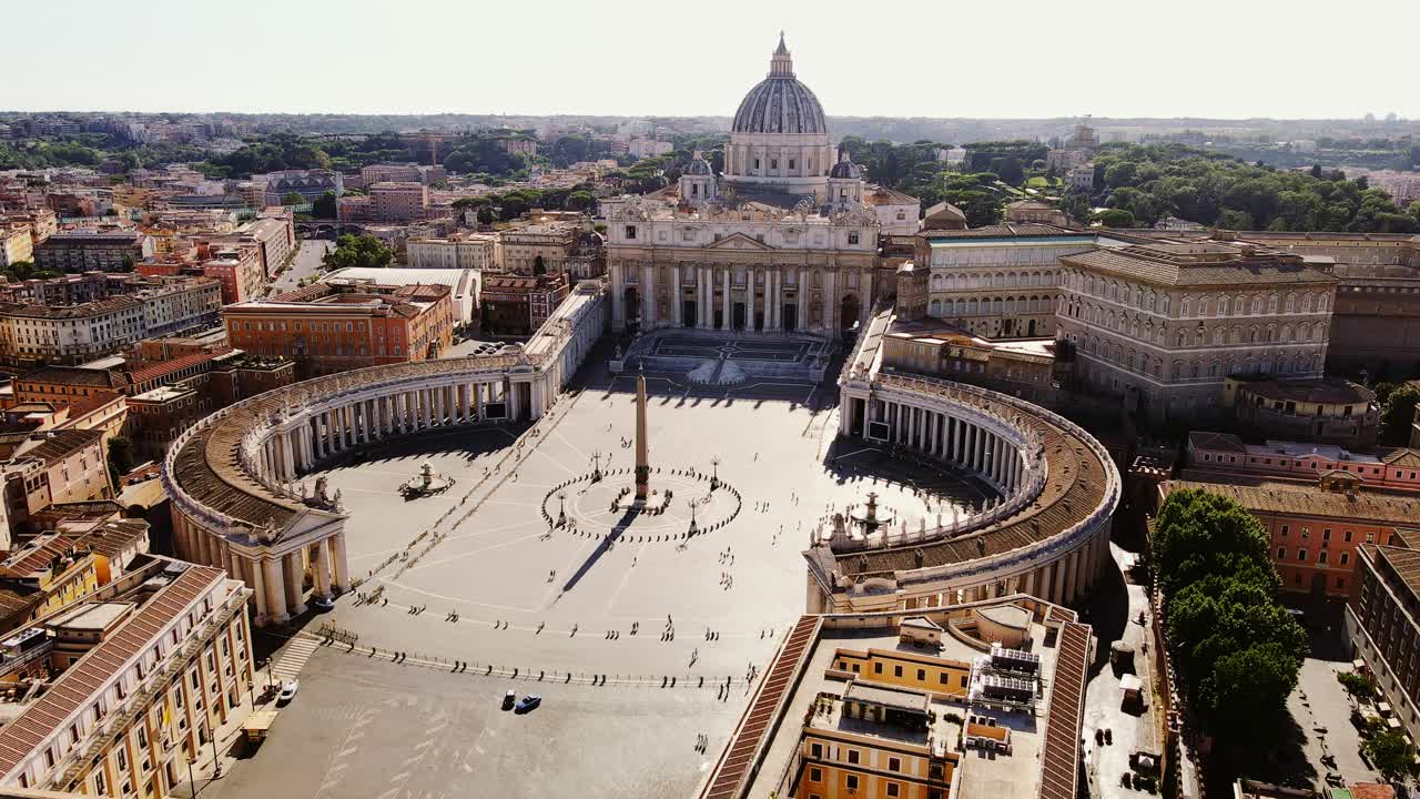 Sweeping drone captures Vatican's timeless harmony of faith, symmetry and power
