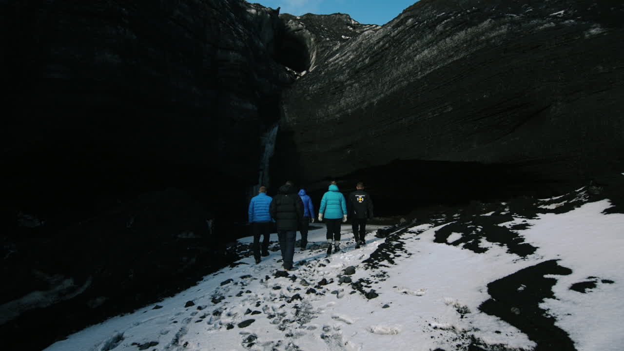 Hiking through a Volcanic Valley in Iceland
