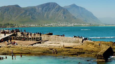 Whale-breaches-in-front-of-crowd-at-Hermanus