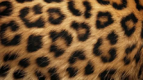 detailed leopard fur displaying intricate spotted pattern, showcasing characteristic markings and natural texture against pristine white background