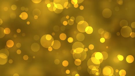 partículas de círculo de oro bokeh fondo de luz 4k