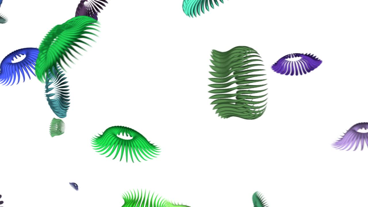 fondo abstracto flotante formas orgánicas pulsantes 3