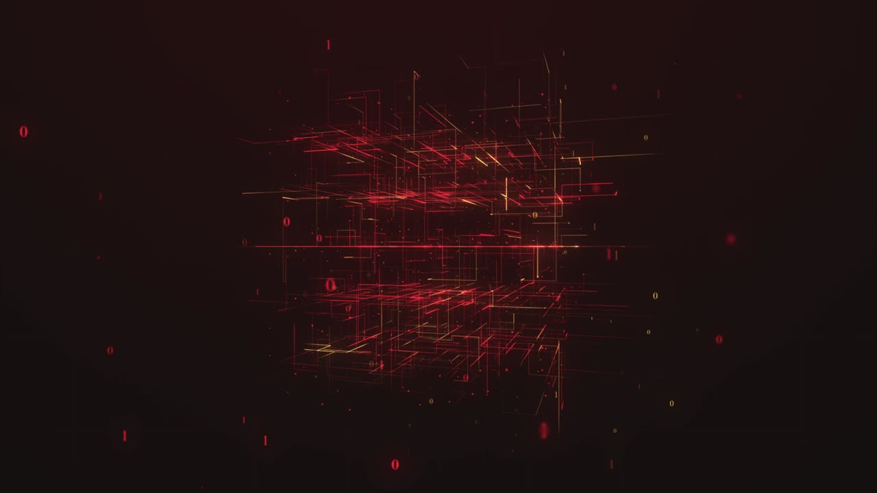 tecnología de red inteligente stock video