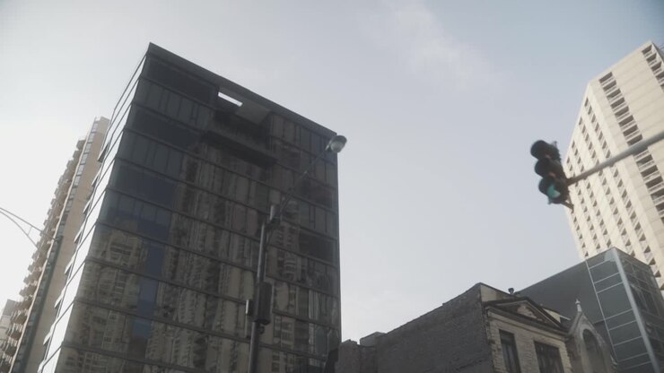 Edifici del centro di Chicago visti di sfuggita