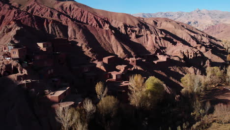 mountain rock cave houses at the ancient town of bamyan in central afghanistan